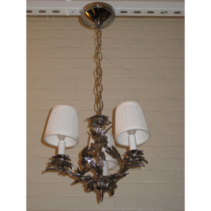 Miniature Three-Arm Chandelier