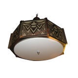 Octagonal Art Deco Chandelier