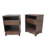 Pair of Modern Bedside / End Tables by Kent Coffey