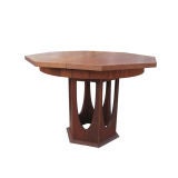 Sculptural Pedestal Octagonal Dining Table