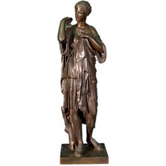 Patinated Bronze Figure of 'Diane De Gabis'
