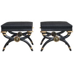 Pair of Regency style stools