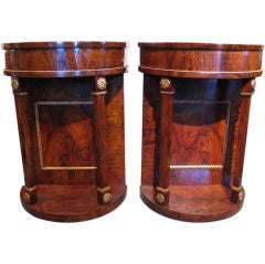Pair of Empire Style Rosewood Console Tables