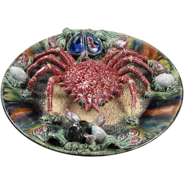 ''Majolica'' Palissy Style Plate