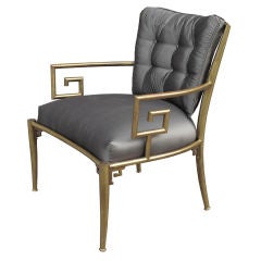 Italian Brass Armchair