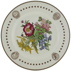 Vintage 12 WEDGWOOD THE AMERICAN STATE FLOWER PLATES