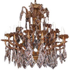 Louis XV  Style 24 Light Crystal Chandelier