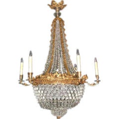 Antique Louis XVI Style Crystal Chandelier