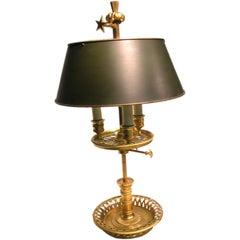 Louis XVI Style Gilt Bronze Three-Light Bouillotte Lamp