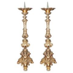 Pair of Louis XV Style Pricket Candlesticks