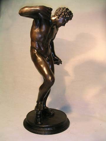 Classical Roman Faun with Clappers, bronze