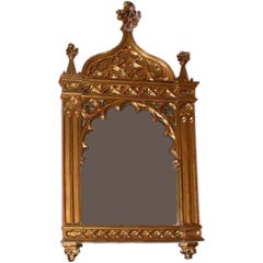 Gothic Revival Gilt-Wood Mirror