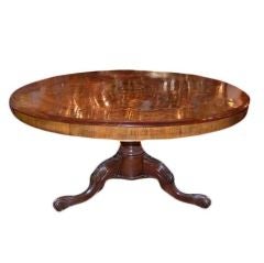 Victorian Walnut and Marquetry Tilt Top Centre Table
