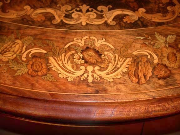 Victorian Walnut and Marquetry Tilt Top Centre Table 1