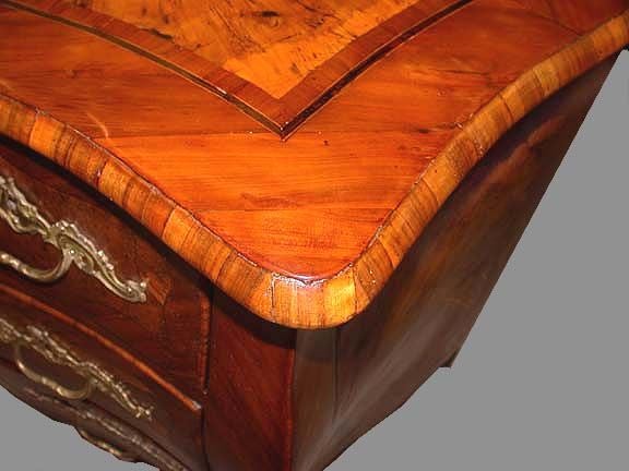 18th Century and Earlier Louis XV Period  Kingwood and Marquetry Commode by Jean-Francois Hache For Sale