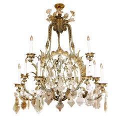 A Louis XV Style Twelve Light Chandelier