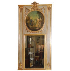 Louis XVI Trumeau with Oval Pastoral Scene
