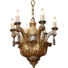 Italian Giltwood Chandelier Italian Giltwood Chandelier
