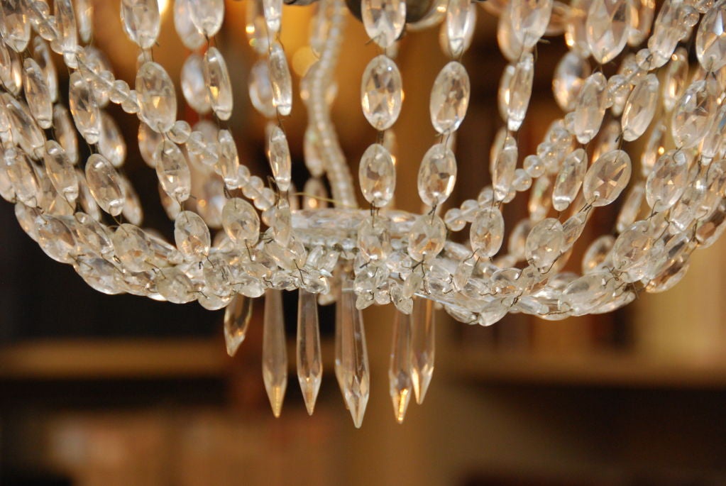 Crystal Corbeille Chandelier