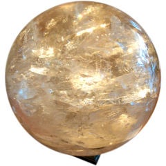 Large Rock Crystal and Quartz Sphere