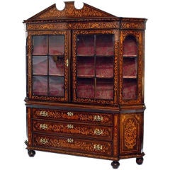 18th Century Dutch Marquetry Breakfront