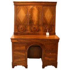 Walnut & String Inlaid Bureau Cabinet 6