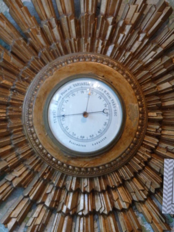French Gilt Aneroid Barometer