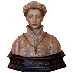 Terracotta Bust of St. Luigi (Aloysius) Gonzaga