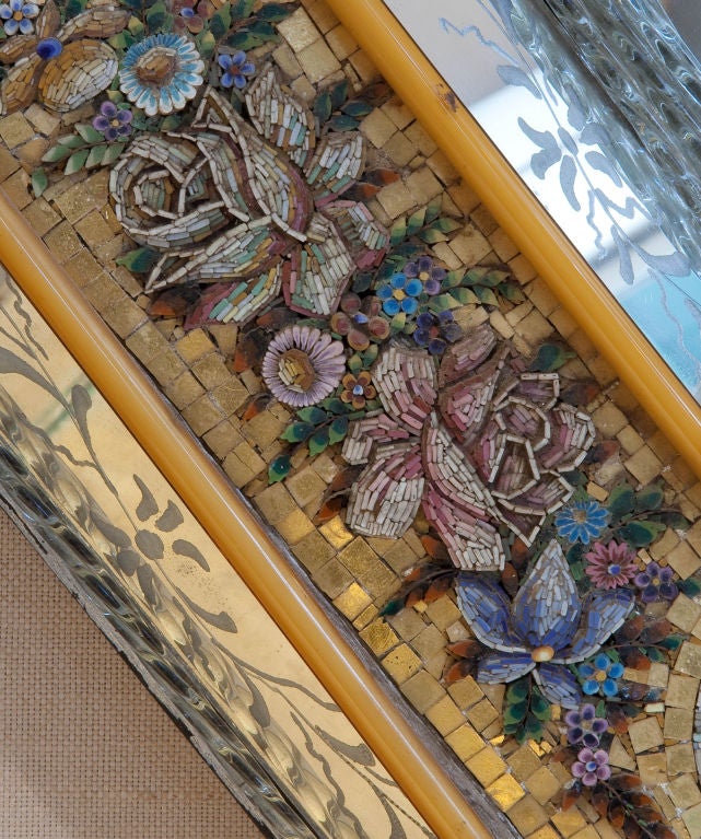 Italian Sensational Venetian Murano Micro Mosaic Mirror