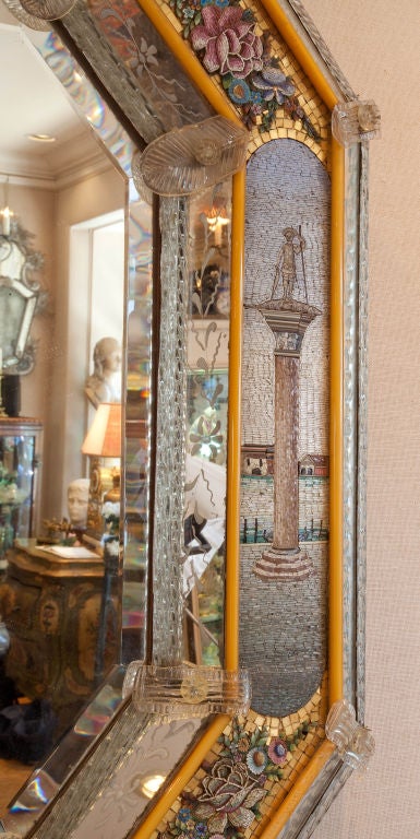 Sensational Venetian Murano Micro Mosaic Mirror 1