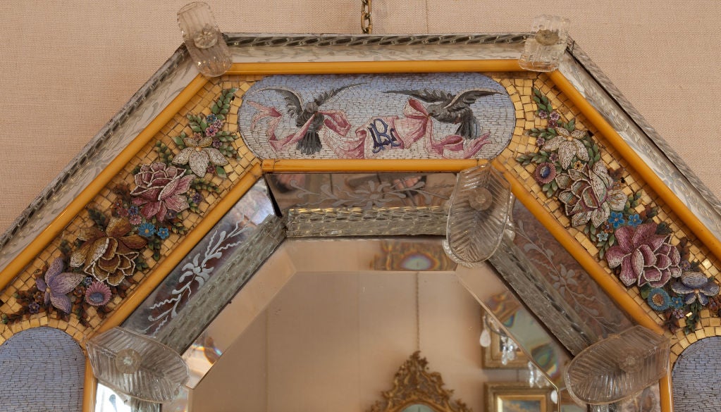 Sensational Venetian Murano Micro Mosaic Mirror 2