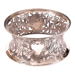 Antique 18th Century  Sterling Silver Dish Ring by Michael Homer