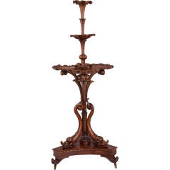 Italian Carved Wooden Grotto Server