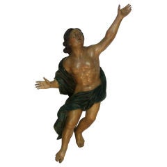 Carved Angel Tyrolean Figure
