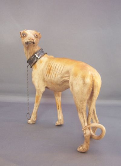 20th Century Italian Art Deco Greyhound Figurine For Sale