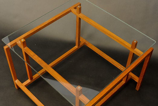 Danish Architectural Side Tables by Henning Norgarrd for Komfort