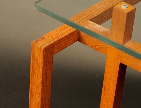 Teak Architectural Side Tables by Henning Norgarrd for Komfort