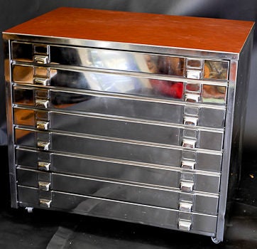 Vintage Industrial Flat File Cabinate