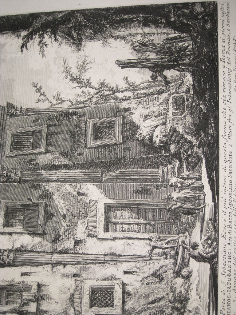 Veduta del Tempio di Bacco by Goya