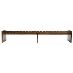 Brazilian slatted bench