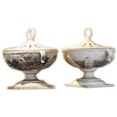 A Pair of Early Twentieth Century Cast Iron Braziers