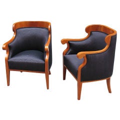 Pair of typical Biedermeier arm chairs