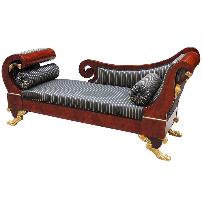 Portuguese Empire Recamier/Daybed of Aristocratic Property For Sale