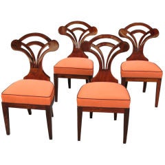"Modern" designed Biedermeier chairs from the 1820's