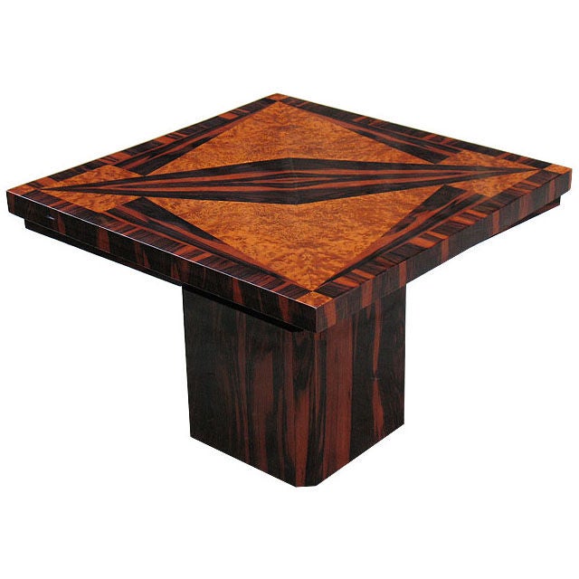 French Art Deco side table in the manner of Dominique