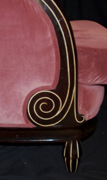 Mid-20th Century Pair of Art Deco Bohemian Club Chairs