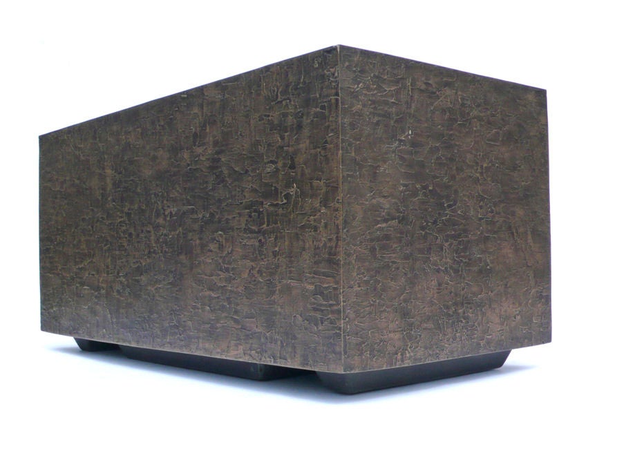 Massive Cast Bronze Resin Planters by Forms And Surfaces