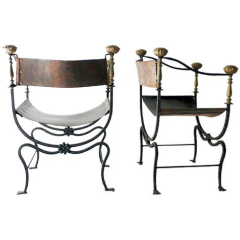 Neo Classical Dante Style Occasional Chairs