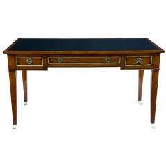 Empire style fruitwood writting table with slides