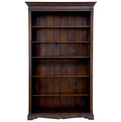 Georgian style oak open bookcase